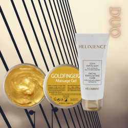 Gold routine : facial exfoliating care with caviar extracts & Goldfingerz massage gel